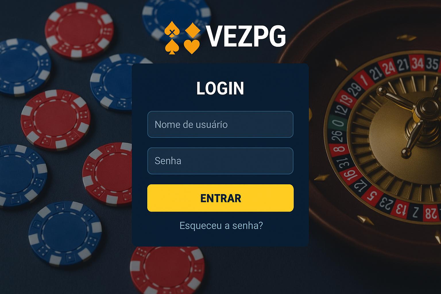 Login no Cassino VEZPG